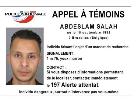 Френската полиция публикува снимка на заподозрян за атентатите