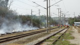 Пожар застраши жп гарата на Бобошево