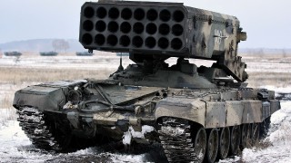 Тежката огнехвъргачка ТОС 1 Буратино е най страшното руско оръжие в Сирия