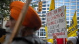 Канадски сикхи организират протести срещу индийското правителство 