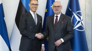 На среща с финландския президент Александър Стуб в Хелзинки държавният