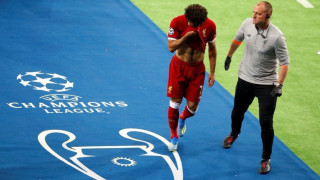 Мохамед Салах който напусна с травма финала в Шампионската лига