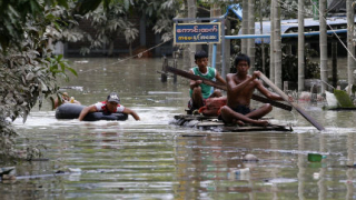 Наводненията в Мианмар взеха 46 жертви, 20 000 напуснаха домовете си 