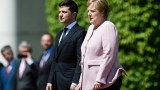  Меркел трепери на гала със Зеленски в Берлин 