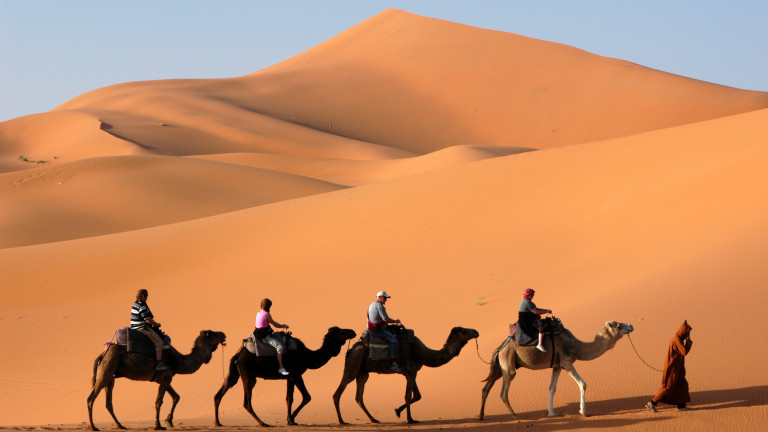Пустинята Ерг Чеби - една от най-големите забележителности на Мароко