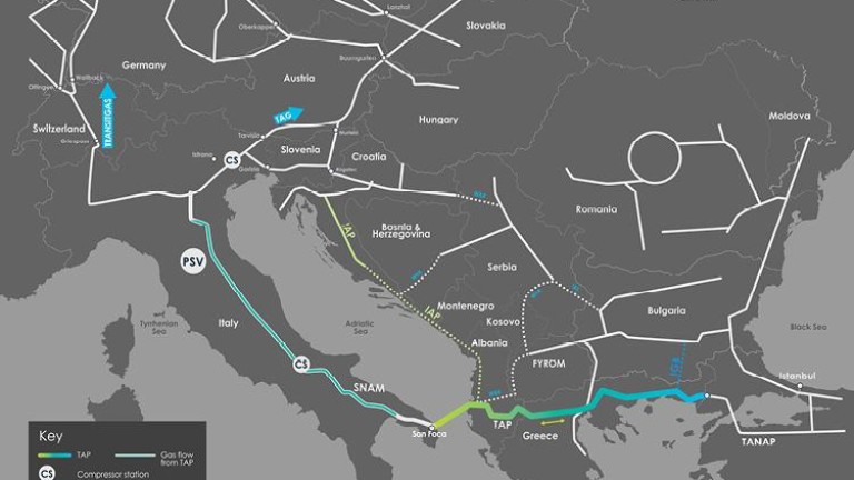 Трансадриатическият газопровод TAP е дал възможност на Италия да изнася