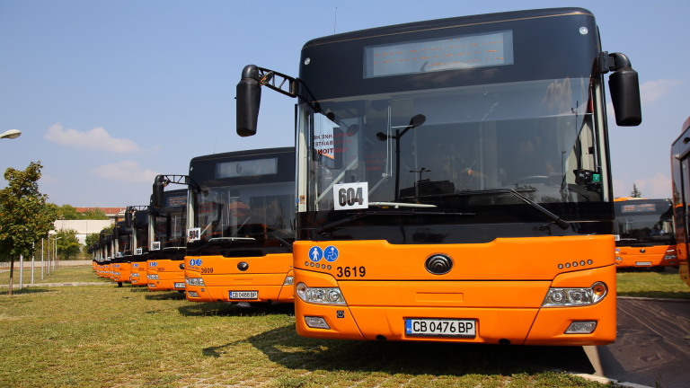 Столичният транспорт получи първите 70 нови китайски автобуси