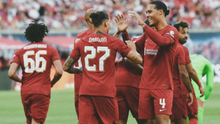 Нападателят Дарвин Нунес вкара четири гола при победата на Ливърпул