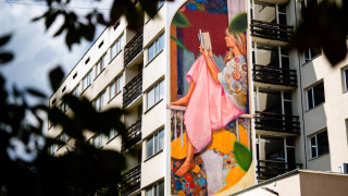 Огромни стенописи напомнят че столичният квартал Студентски град е създаден