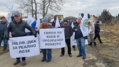 Лозари в Бургаско протестираха за по-високи субсидии