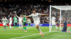 Реал Мадрид хвърли здрав бой на Бетис, юноша на "кралския клуб" блесна с хеттрик