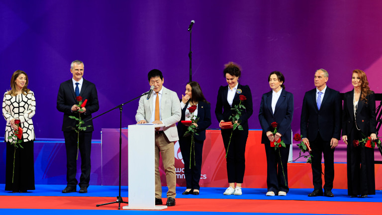 Президентът на Световната гимнастика откри официално Световната купа в София