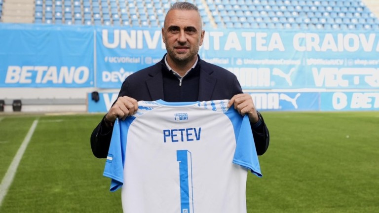 Ивайло Петев е новият старши-треньор на Университатя (Крайова). Той подписа договор