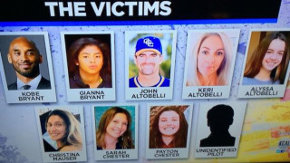 Полицията потвърди самоличността на загиналите в катастрофата с хеликоптера на Коби Брайънт