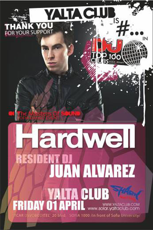 Yalta благодари на феновете си с парти на Hardwell