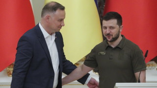 Президентът на Украйна Володимир Зеленски пристигна в Полша на първото