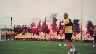 Феновете на Ботев (Пловдив) надъхаха футболистите преди мача с Локомотив