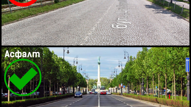 "Спаси София" настоява за ремонт и асфалт за бул. Цар Борис III