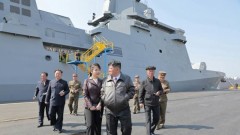 Пред очите на Ким Чен-ун Пхенян не успя да пусне боен кораб на вода