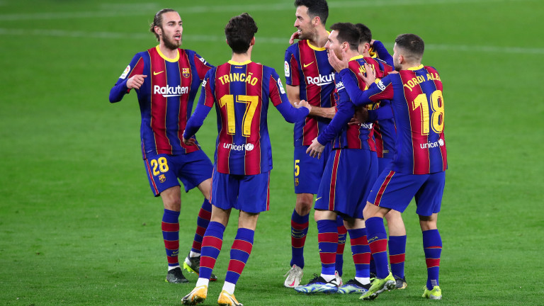 Само три минути бяха нужни на резервата Меси да поведе Барселона към победа