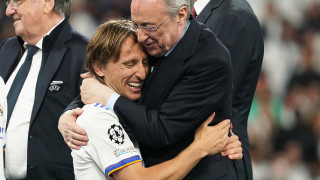 Президентът на Реал Мадрид Флорентино Перес се е срещнал с