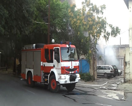 Горя склад за пожарогасители в Стара Загора 