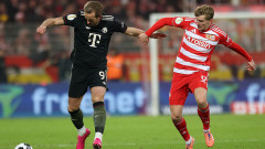 Байерн позволи на Унион Берлин да помечтае, но продължава напред за Купата