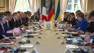 Лидерите на Нормандската четворка Русия Германия Франция и Украйна подкрепиха