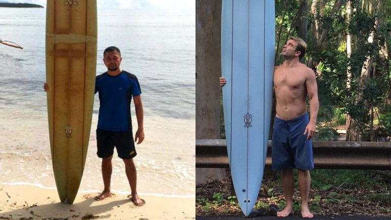 Когато сърфистът Дъг Фалтър изгубил дъската си на Хавайските острови,