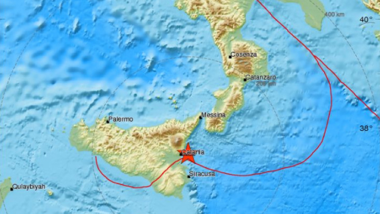 Земетресение с магнитуд от 4.9 по скалата на Рихтер разлюля