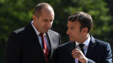 Румен Радев разговаря с държавния глава на Франция Еманюел Макрон