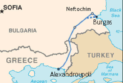 Русия брани Бургас-Александруполис