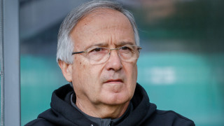 Старши треньорът на Лудогорец Георги Дерменджиев говори пред медиите на