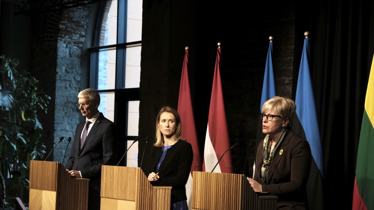 Трите балтийски държави - Естония, Латвия и Литва, призоваха за