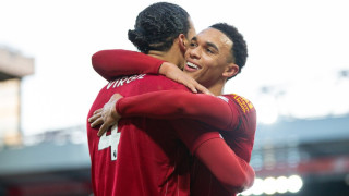 Юношата на Ливърпул Трент Александър Арнолд бе изключително щастлив след триумфа