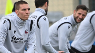 Защитникът на ЦСКА Валентин Антов направи първа тренировка с Болоня