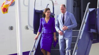 Кейт Мидълтън и принц Уилям пристигнаха преди броени дни в