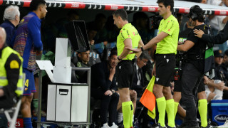 Вратарят на Реал Мадрид Андрий Лунин е получил червен картон