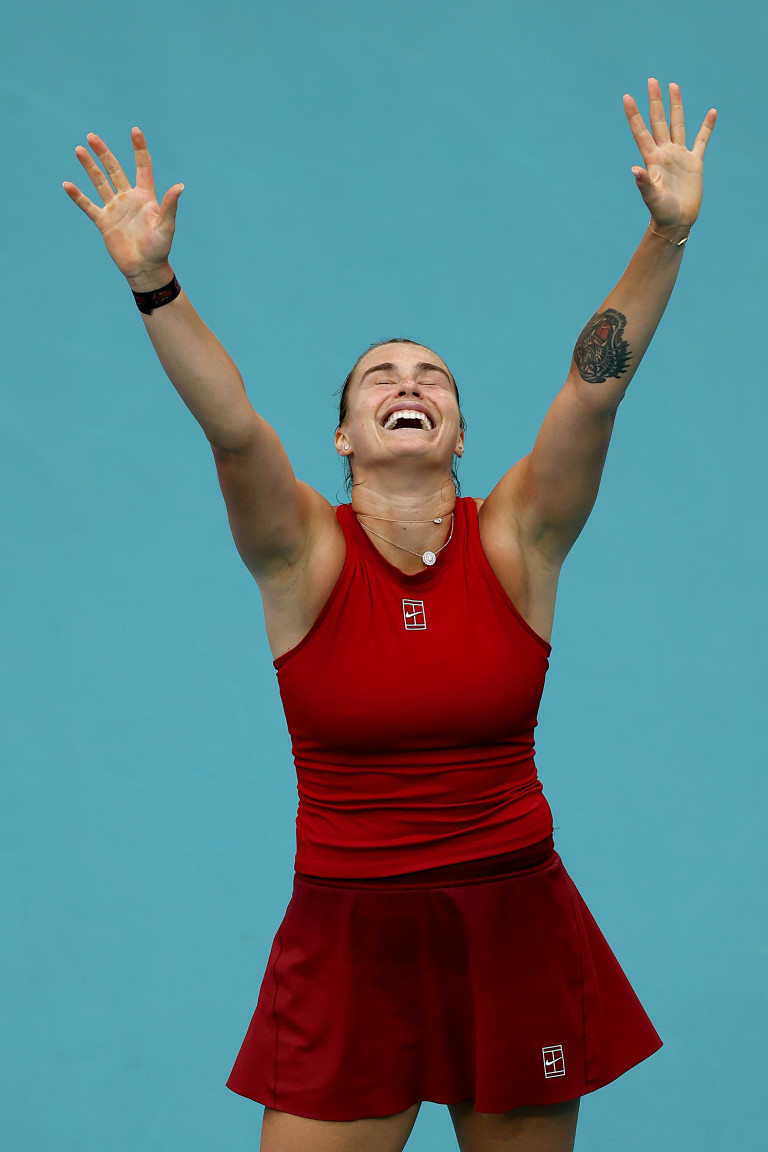 Арина Сабаленка след успеха във финала на Miami Open