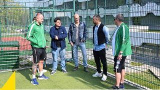 Валери Божинов дойде на първата тренировка на националния отбор по