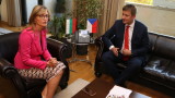 Чехия подкрепя усилията ни за интеграцията на Западните Балкани