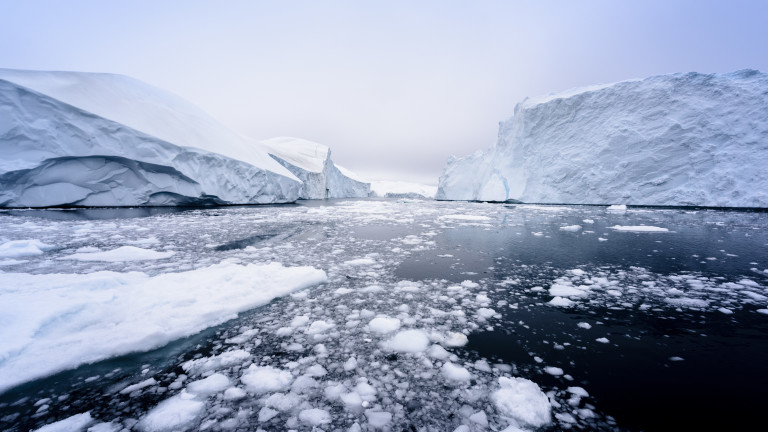 Рекордно малко количество лед в Арктика за октомври