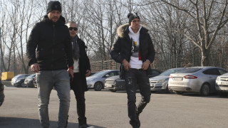 Играчите на Славия Георги Петков и Сашо Александров както