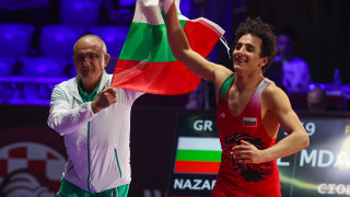 Едмонд Назарян триумфира на Европейското първенство по борба в Загреб На
