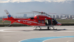 Медицинският хеликоптер направи първия си тренировъчен полет