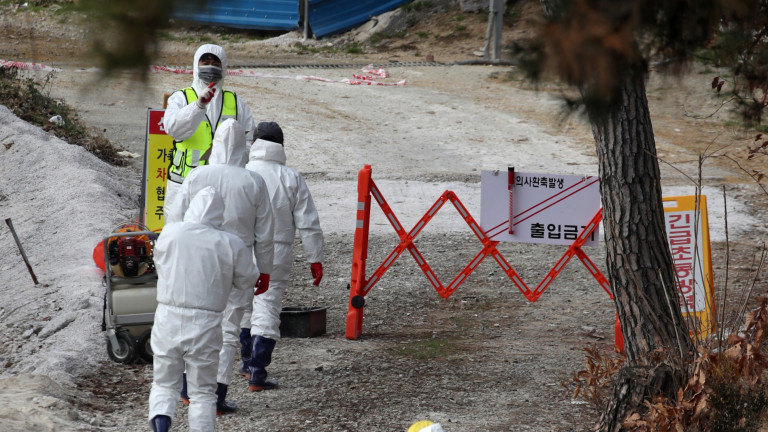 Южна Корея регистрира най-много случаи на коронавирус за денонощие от