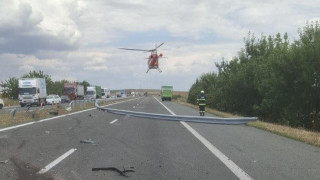 След катастрофата на АМ Тракия в района на Карнобат при
