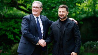 Британският премиер Кийр Стармър и украинският президент Володимир Зеленски обявиха