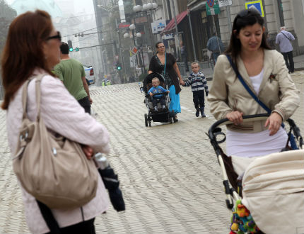 Пешеходци и колоездачи овладяха центъра на София