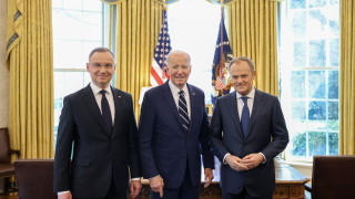 На среща с полския президент Анджей Дуда и полския министър председател